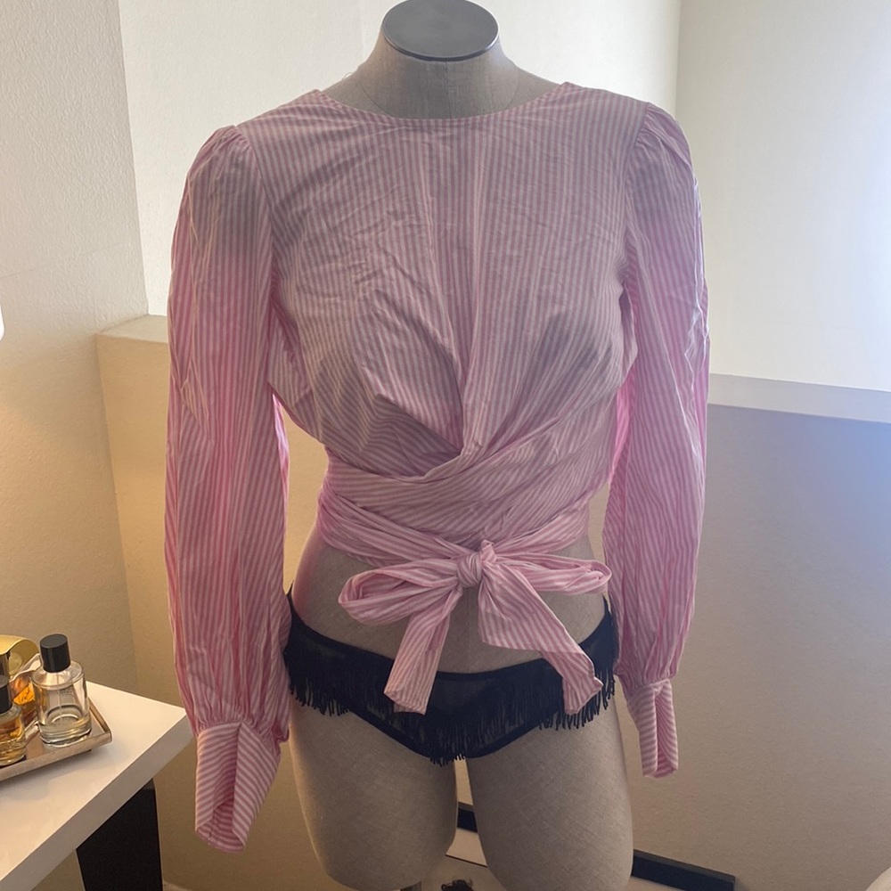 Pink stripped top